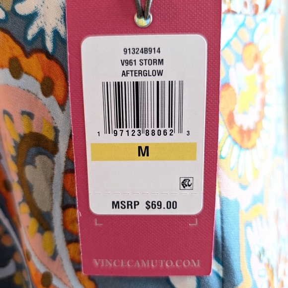 Vince Camuto "Afterglow" Paisley Midi Dress - NWTSize: M - Picture 2 of 12